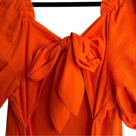 Who What Wear Dress Orange Medium - Picture 8 of 10